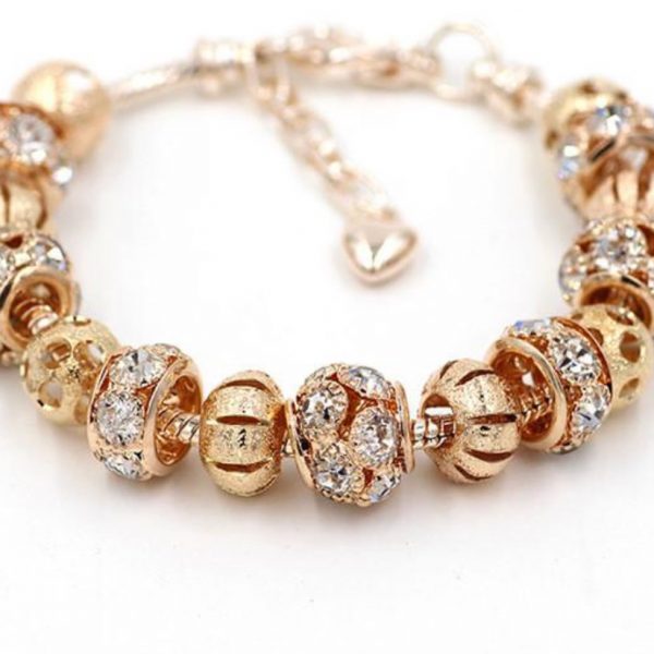 Skycosa.com 18k Gold Plated Charm Bracelet