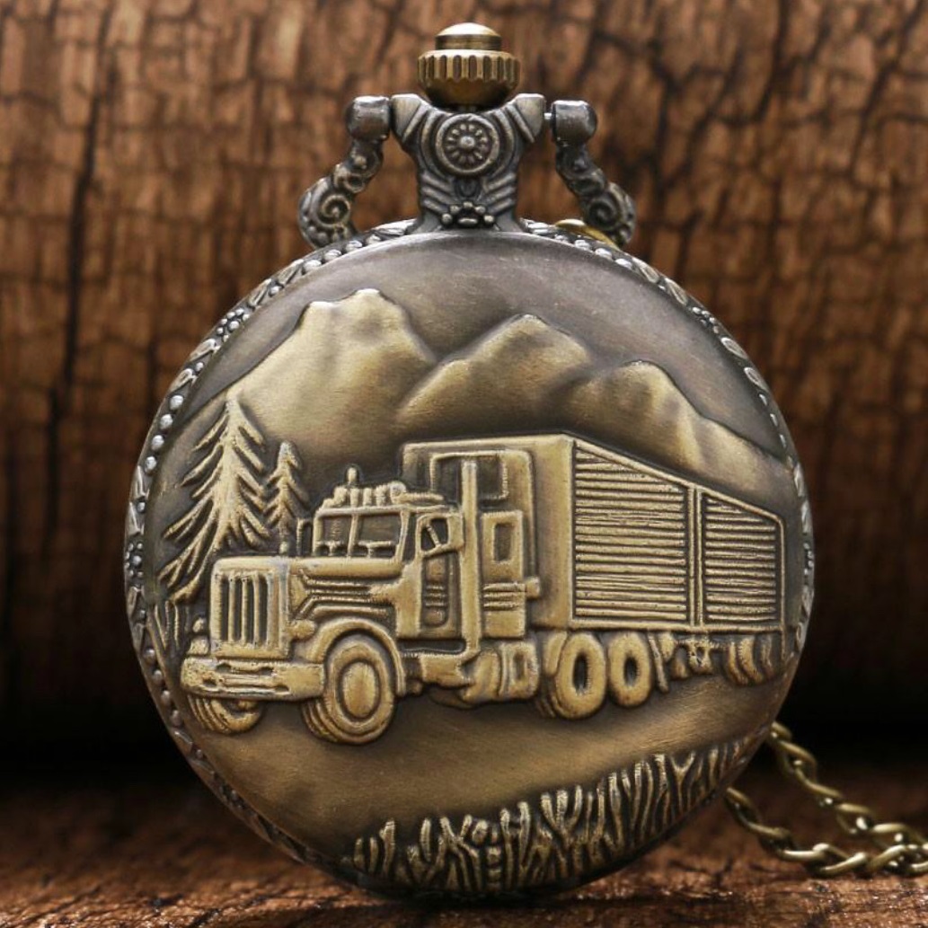 Bronze Truck Pocket Watch | SKYCOSA